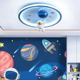 Astronaut Ceiling Light - Kids Room Space Ceiling Light-ChandeliersDecor