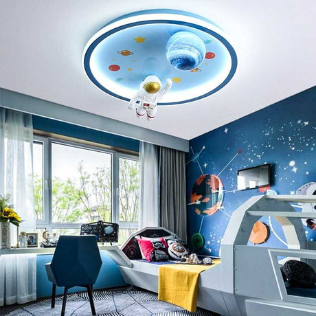 Astronaut Ceiling Light - Kids Room Space Ceiling Light-ChandeliersDecor