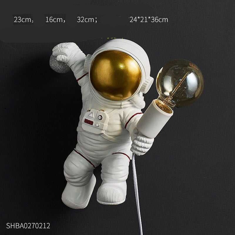 Astronaut Model Night Light Resin Bedside Table Lamp-ChandeliersDecor