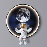 Astronaut on Moon Wall Light: Illuminate with Space-ChandeliersDecor