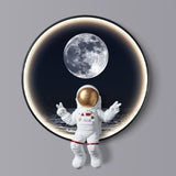 Astronaut on Moon Wall Light: Illuminate with Space-ChandeliersDecor