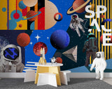 Astronaut Space Wallpaper Mural - Enhance Your Space-ChandeliersDecor