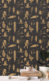 Astronaut Theme Wallpaper Mural-ChandeliersDecor.com