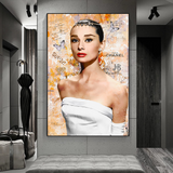 Audrey Hepburn Beauty Queen Art: Captivating and Timeless-ChandeliersDecor