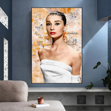 Audrey Hepburn Beauty Queen Art: Captivating and Timeless-ChandeliersDecor