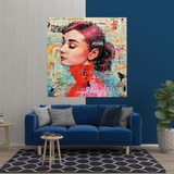 Audrey Hepburn Brushed Wall Art - Stunning Decor-ChandeliersDecor