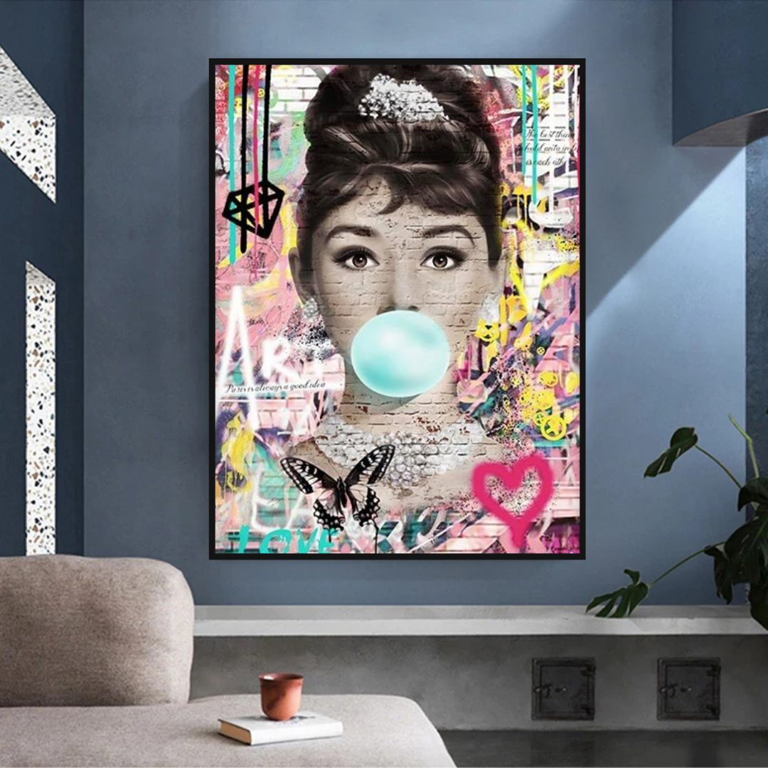 Audrey Hepburn Canvas Poster - Authentic Wall Art-ChandeliersDecor