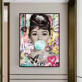 Audrey Hepburn Canvas Poster - Authentic Wall Art-ChandeliersDecor