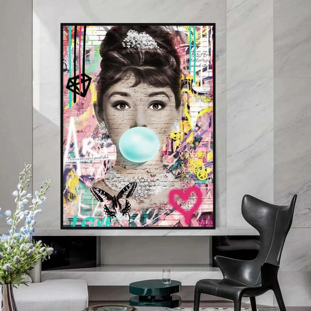 Audrey Hepburn Canvas Poster - Authentic Wall Art-ChandeliersDecor