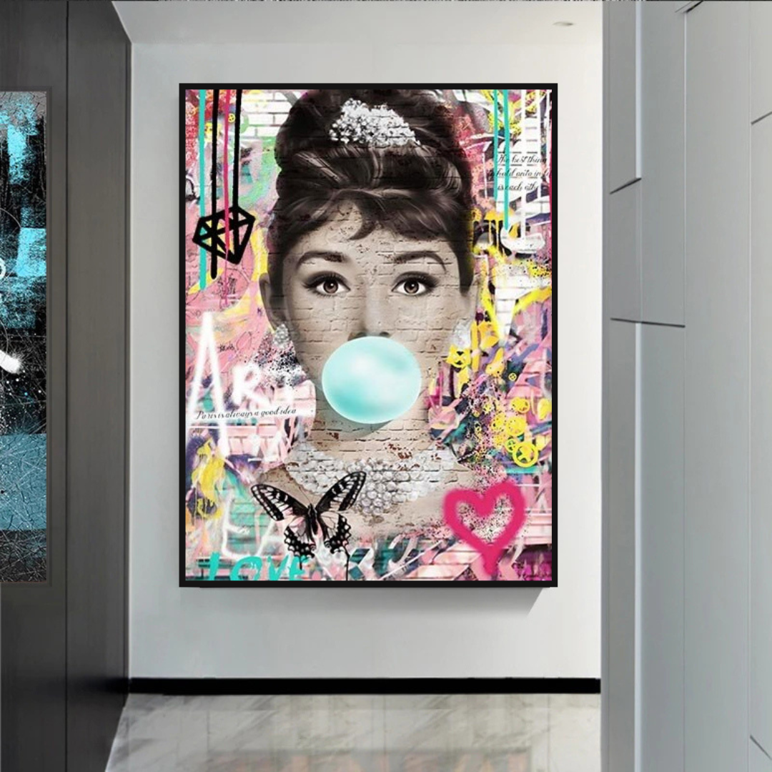 Audrey Hepburn Canvas Poster - Authentic Wall Art-ChandeliersDecor