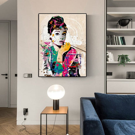 Audrey Hepburn Wall Art - Timeless Elegance-ChandeliersDecor