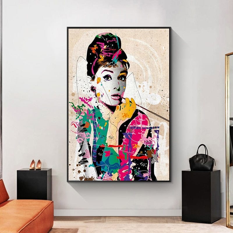 Audrey Hepburn Wall Art - Timeless Elegance-ChandeliersDecor