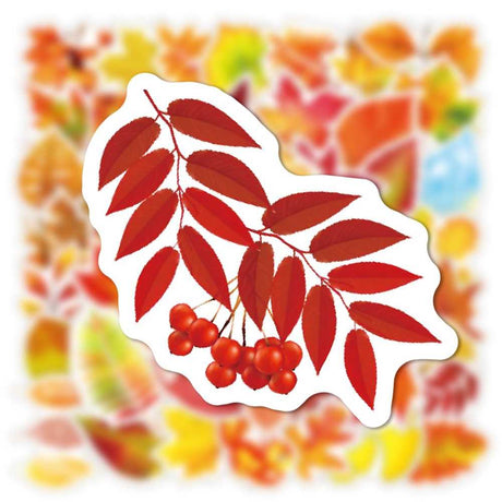 Autumn Maple Leaf Graffiti Stickers-ChandeliersDecor