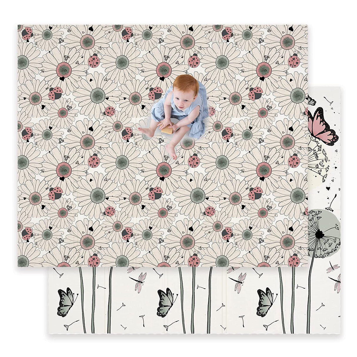 Babies: Flowers and Butterfly Play Mats - Charming Delight!-ChandeliersDecor