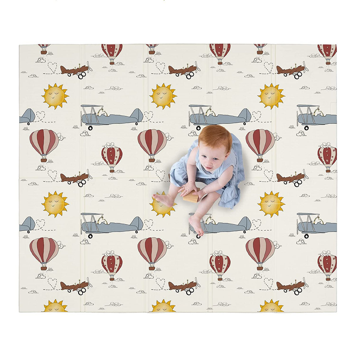 Babies: Planes Play Mat for Fun and Development-ChandeliersDecor