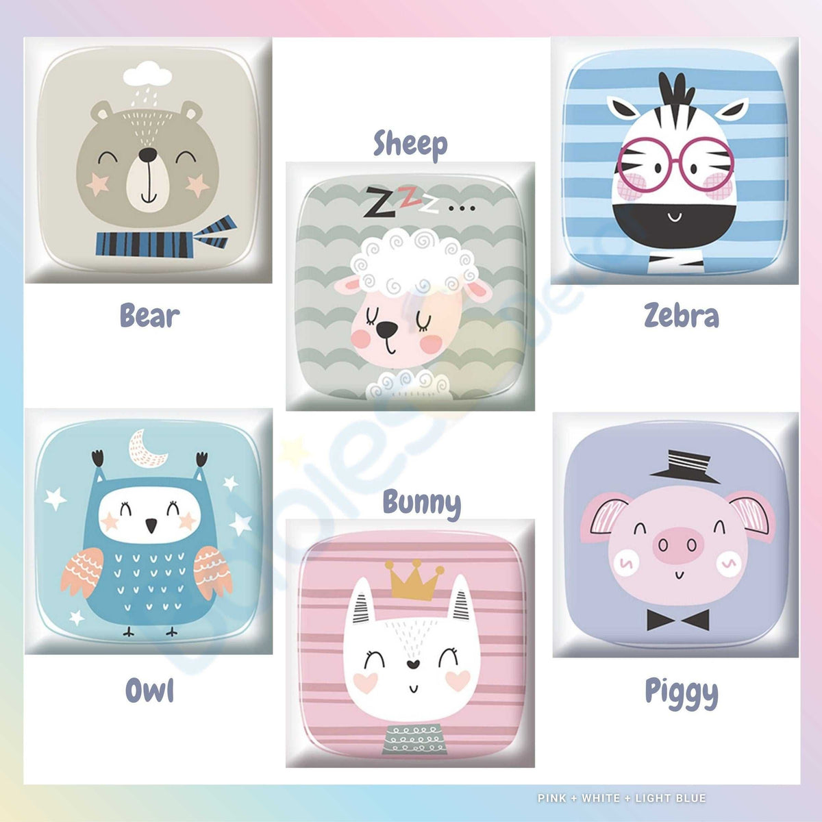 Baby Farm Animals Kids Wall Padded Safety Cushions