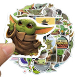 Baby Yoda Stickers Pack: Unique Designs for Fans-ChandeliersDecor