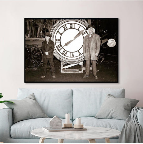 Back to the Future Film Retro Canvas Wall Art-ChandeliersDecor