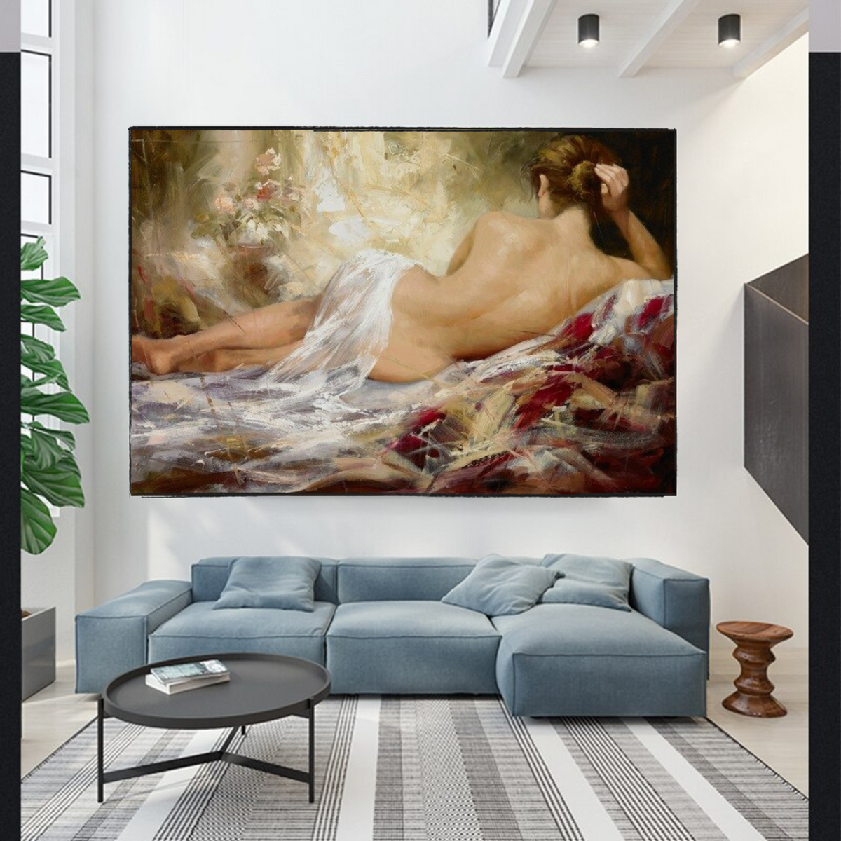 Backless Beauty Canvas Wall Art Add a Sensual Touch to Your Space