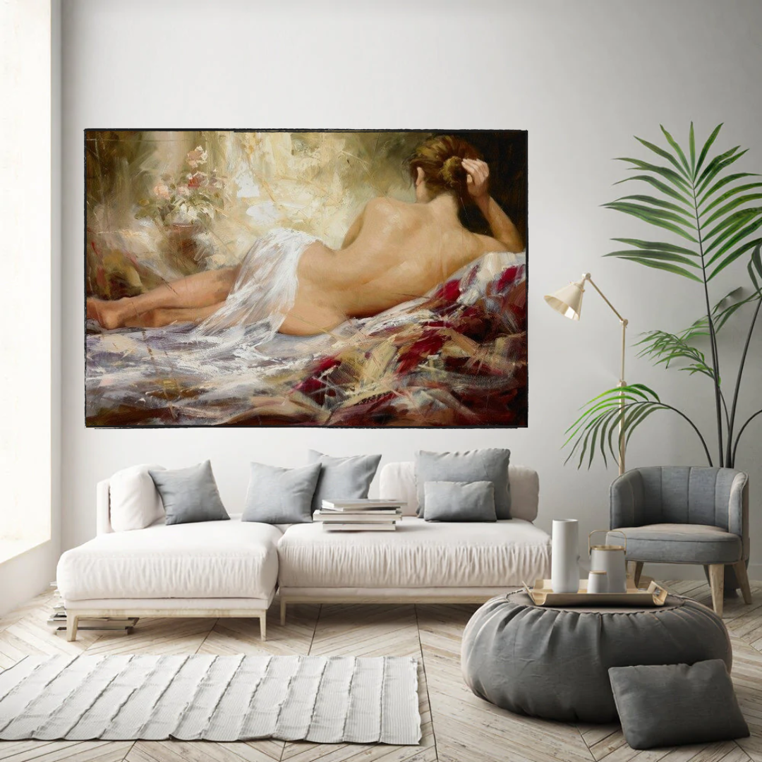 Backless Canvas Wall Art with Sensual Touch - Add Beauty to Your Space-ChandeliersDecor