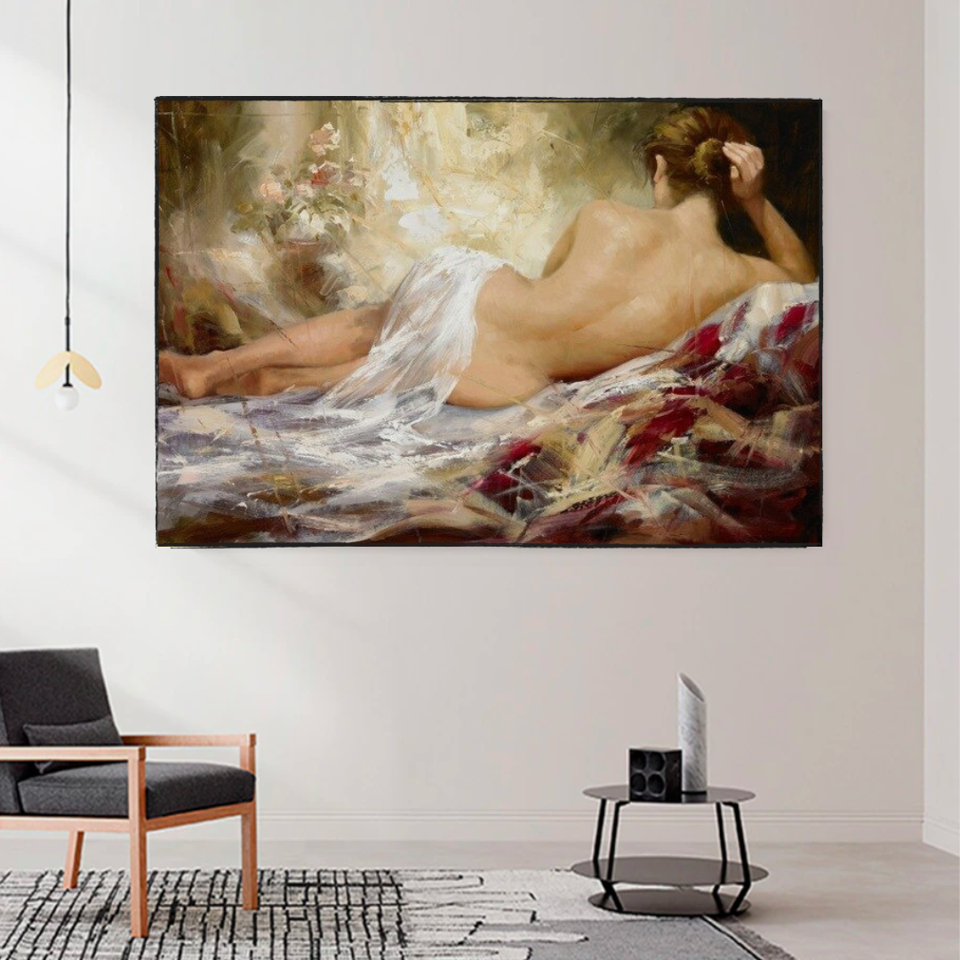 Backless Canvas Wall Art with Sensual Touch - Add Beauty to Your Space-ChandeliersDecor