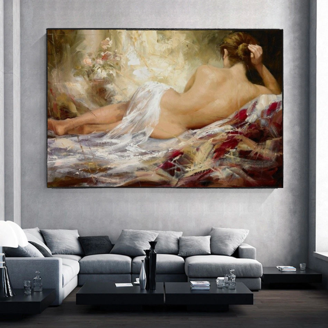 Backless Canvas Wall Art with Sensual Touch - Add Beauty to Your Space-ChandeliersDecor