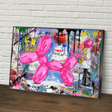 Balloon Dog Graffiti Wall Art: Vibrant and Unique Home Decor-ChandeliersDecor