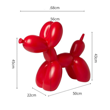 Balloon Dog Statue: Vibrant Ornament for Festive Decor-ChandeliersDecor