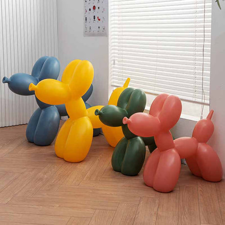 Balloon Dog Statue: Vibrant Ornament for Festive Decor-ChandeliersDecor