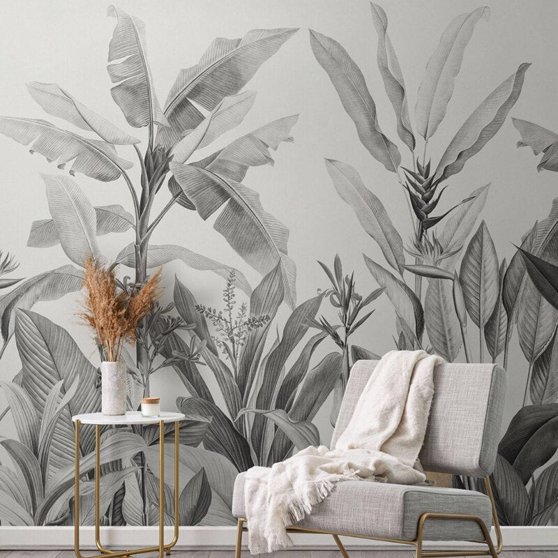 Banana Leaf Wallpaper: Transform Your Space-ChandeliersDecor