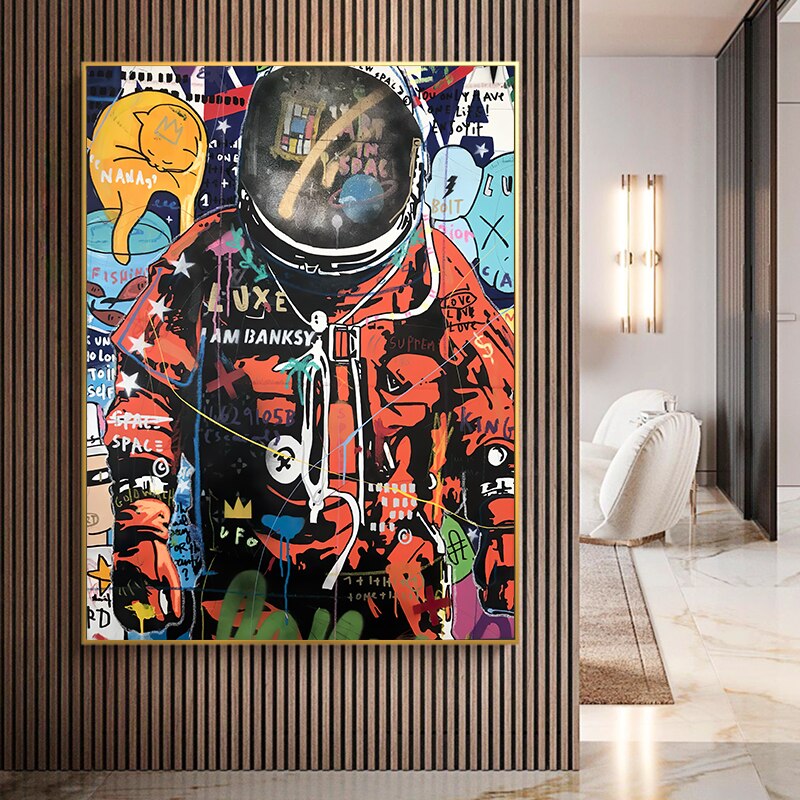 Banksy Astronaut Poster: Unique Art Print for Sale-ChandeliersDecor