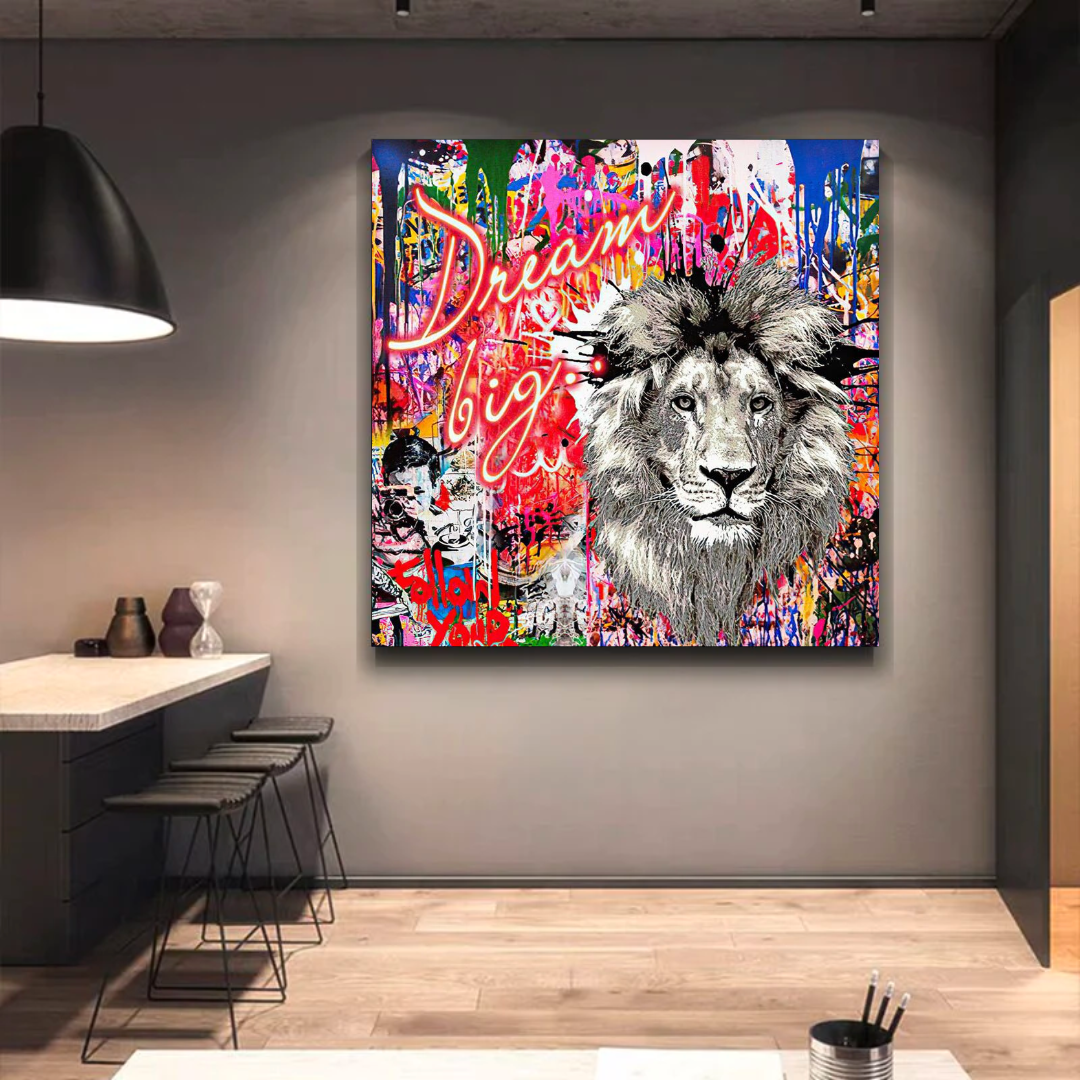 Banksy Dream Big Canvas Wall Art - Eye-catching Masterpiece-ChandeliersDecor