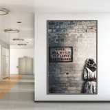 Banksy Graffiti Alice and Wonderland Canvas Wall Art