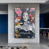 Banksy Kate Moss Graffiti Canvas Wall Art-ChandeliersDecor