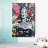 Banksy Kate Moss Graffiti Canvas Wall Art-ChandeliersDecor