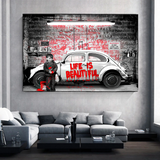 Banksy Life is Beautiful ‚Äì Unveiling the Artistic Brilliance-ChandeliersDecor