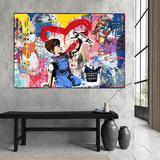 Banksy Life is Beautiful - Authentic Artwork Tribute-ChandeliersDecor