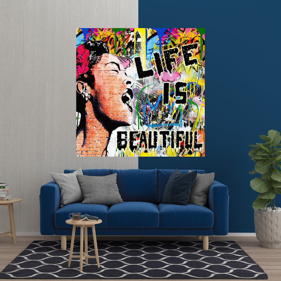 Banksy Life is Beautiful: Celebrate Art's Intrigue-ChandeliersDecor