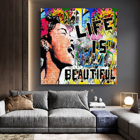 Banksy Life is Beautiful: Celebrate Art's Intrigue-ChandeliersDecor