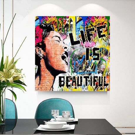 Banksy Life is Beautiful: Celebrate Art's Intrigue-ChandeliersDecor