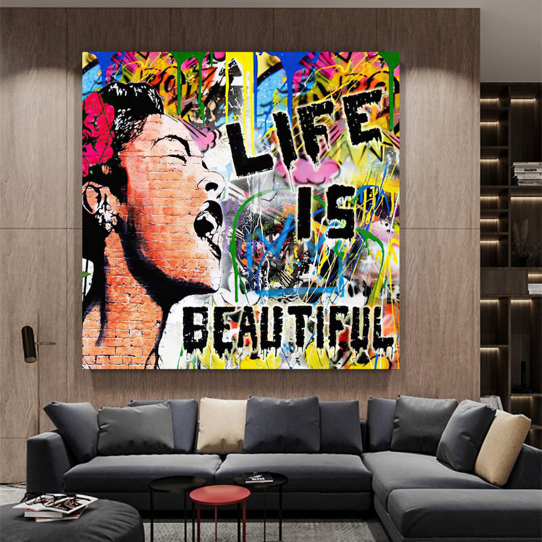 Banksy Life is Beautiful: Celebrate Art's Intrigue-ChandeliersDecor