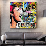 Banksy Life is Beautiful: Celebrate Art's Intrigue-ChandeliersDecor