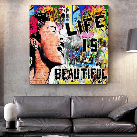 Banksy Life is Beautiful: Celebrate Art's Intrigue-ChandeliersDecor