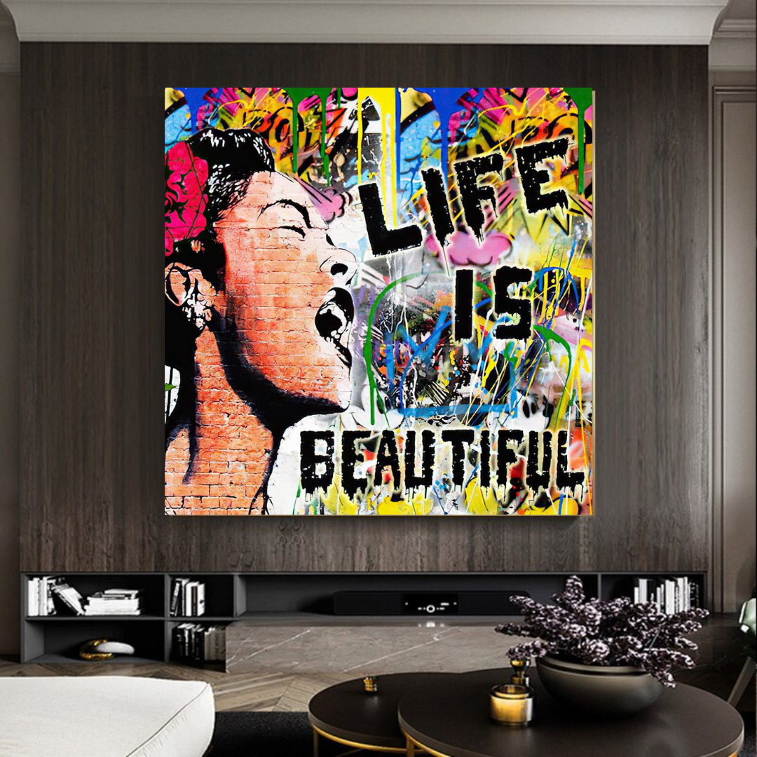 Banksy Life is Beautiful: Celebrate Art's Intrigue-ChandeliersDecor