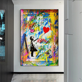 Banksy Life is Beautiful Poster: Authentic Expression-ChandeliersDecor