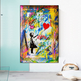 Banksy Life is Beautiful Poster: Authentic Expression-ChandeliersDecor