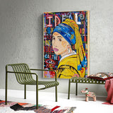 Banksy Milkmaid Canvas Wall Art: Authentic and Captivating-ChandeliersDecor