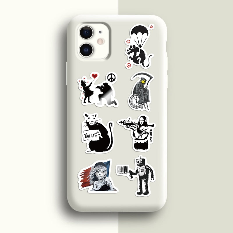 Banksy Stickers Pack: Authentic, Creative Art Collection-ChandeliersDecor