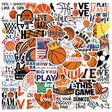 Basketball Slogan Doodle Stickers-ChandeliersDecor