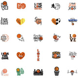 Basketball Slogan Doodle Stickers-ChandeliersDecor